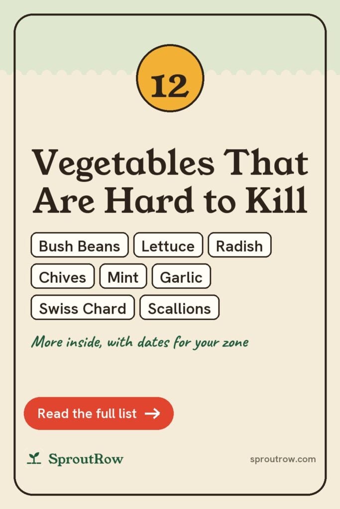 12 Vegetables That Are Hard to Kill pin